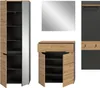 Garderobe Set 4-teilig "Cooper" in Artisan Eiche und grau Produktbild-Vorschau 9