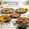 6 Speiseteller Hochwertige Keramik Teller Essteller Produktbild-Vorschau 8