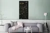 MuchoWow® Poster Goldene Flocken auf schwarzem Hintergrund Produktbild-Vorschau 5