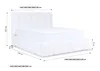 Polsterbett Doppelbett Set.3 CARSON 140x200cm Stoff Catch Produktbild-Vorschau 5