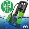 A submersible pump is shown partially submerged in water, with a graphic overlay indicating its function. Anteprima dell’immagine prodotto