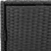 vidaXL Mobile da giardino nero 55x59x69 cm in poly rattan Anteprima dell’immagine prodotto 13