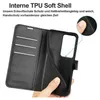A hand holding a black phone case open to show the inside. Produktbild-Vorschau