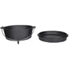 Esschert Design Dutch oven 12" Kochtopf aus Gusseisen; Produktbild-Vorschau 2
