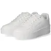 A pair of white Champion Rebound Platform sneakers are shown against a white background. Produktbild-Vorschau