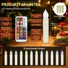 LILIIN 30x LED Weihnachtsbaumkerzen Kabellos Farbiges Produktbild-Vorschau 2