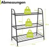 GOPLUS 3 Ebenen Metall Pflanzenständer, Blumentreppe Produktbild-Vorschau 5