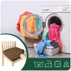 Stretch Sitzbezug für Stühle - 40 x 40 cm - Braun Samt - Produktbild-Vorschau 2