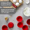Westmark 6 siliconen muffinvormen, diameter 7 cm, rood, Productafbeelding-voorbeeld 10