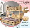 KEF Sofia Etagenbett Kinder Etagenbett 3 Personen Holz Produktbild-Vorschau 2