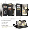 Google Pixel 7A Housse, clapet en cuir zip stand fonction Voir les images du produit 2