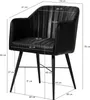 MASSIVMOEBEL24 Stuhl Echtleder 54x61x76 braun IRON LABEL Produktbild-Vorschau 7