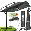 tillvex® Alu Parasol Rectangulaire Ø 330 cm Anthracite + Voir les images du produit 1