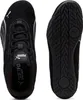 A top-down view of a pair of black Puma sneakers, with the sole of one shoe visible. Produktbild-Vorschau