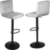 2er Set Barhocker aus Samt,Barstuhl Tresenhocker Produktbild-Vorschau 2