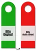 Bitte klopfen - Bitte nicht stören Türhänger in Grün und Produktbild-Vorschau 1