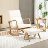 Fauteuil à bascule HOMCOM avec repose-pieds, rembourrage Voir les images du produit 2