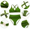 Mooncore Bikini Damen Push-Up Grün Verstellbar Produktbild-Vorschau 2