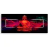 Leinwandbild Rote Buddha-Abstraktion 90x30 Feeby Rosa bild Produktbild-Vorschau 2