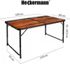 Stół składany 120x60cm Heckermann Drewniany + 4x Taboret Podgląd zdjęcia produktu 3