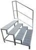 Stahltreppe Außentreppe 4 Stufen 60 cm breit 60-84 cm hoch Produktbild-Vorschau 2