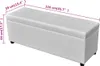 Panca lunga in legno bianco Anteprima dell’immagine prodotto 4