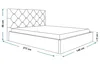Polsterbett 140x200 Balma mit Bettkasten, Metall Lattenrost Produktbild-Vorschau 8