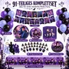Wednesday Addams Party Deko Set – 91-teiliges Produktbild-Vorschau 2