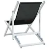 vidaXL Strandstühle 2 Stk. Klappbar Schwarz Aluminium und Produktbild-Vorschau 6