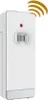 A white digital thermometer with an outdoor sensor and wireless signal waves. Anteprima dell’immagine prodotto