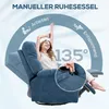Relaxsessel mit Fußstütze & Schaukelfunktion, Liegesessel Produktbild-Vorschau 6
