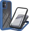 A blue iPhone 12 Mini case is shown, with the case disassembled to reveal the phone inside. Produktbild-Vorschau