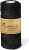 STANKE Makramee Garn 3mm 100 m Farbe Schwarz - Baumwollgarn Produktbild-Vorschau 1