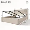 okwish Čalouněná postel 160x200 cm Hydraulická Manželská Náhled obrázku produktu 4