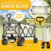 Chariot pliable TRESKO® 300 L avec frein, beige | Chariot à Voir les images du produit 2