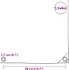 plachta vidaXL 650 g/m² 1,5 x 6 m sivá Náhľad obrázku produktu 5