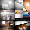 Collage of images showing LED night lights in various household settings. Produktbild-Vorschau