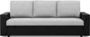 Sofa 3-Sitzer  mit Schlaffunktion LUNA, Grau + Schwarz Produktbild-Vorschau 1
