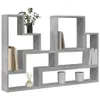 vidaXL Półka ścienna betonowa szara 96x12x64 cm materiał Podgląd zdjęcia produktu 4