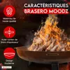 MOODZ Outdoor Living Brasero Feet & Handle 60 cm - Brasero Voir les images du produit 6