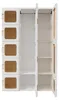 UnboxG Skládací šatní skříň z plastu, rozměry 104x50x170 Náhled obrázku produktu 12