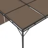 vidaXL Gartenpavillon mit Seitenvorhang 3x3x2,25 m Taupe Produktbild-Vorschau 9