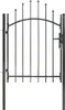 Brama ogrodowa Woerden, stal, 1x1,25 m, czarna Podgląd zdjęcia produktu 1