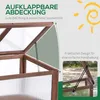Outsunny Hochbeet aus Holz Frühbeet 90 x 50 x 93 cm Produktbild-Vorschau 5