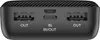 Close-up view of the ports and textured top of a black power bank. Produktbild-Vorschau