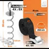 NewHabitat | 8x Erdanker Bodenanker Silber inkl. Gurte Produktbild-Vorschau 3