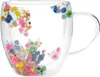 HOMLA SECO Glas mit Doppelwand und Blumen niedrig 0,25 l Produktbild-Vorschau 1