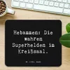 Mr. & Mrs. Panda Mauspad Spruch Hebamme Superhelden - Produktbild-Vorschau 2