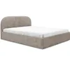 A bed with a white sheet on a white background. Produktbild-Vorschau