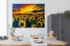 MuchoWow® Poster Gemälde - Ölfarbe - Blumen - Sonnenblume Produktbild-Vorschau 3
